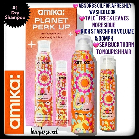 🆕️FIRM💕LAST SET🩷AMIKA PLANET PERK UP DRY SHAMPOO DUO/#1 DRY SHAMPOO/IN BOX - Picture 4 of 17